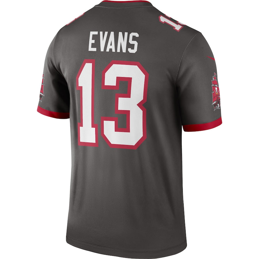 TB.Buccaneers #13 Mike Evans Pewter Alternate Legend Jersey Stitched American Football Jerseys - Main View
