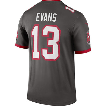 TB.Buccaneers #13 Mike Evans Pewter Alternate Legend Jersey Stitched American Football Jerseys - Main View