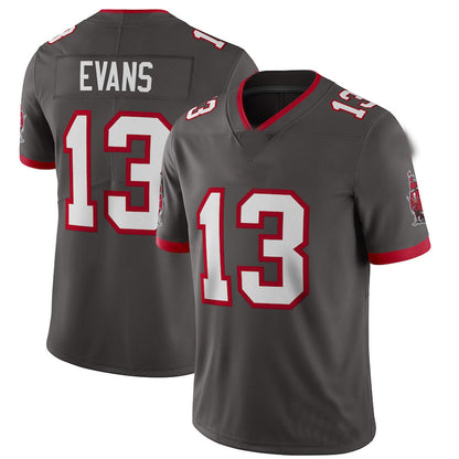 TB.Buccaneers #13 Mike Evans Pewter Alternate Vapor Limited Jersey Stitched American Football Jerseys - Main View