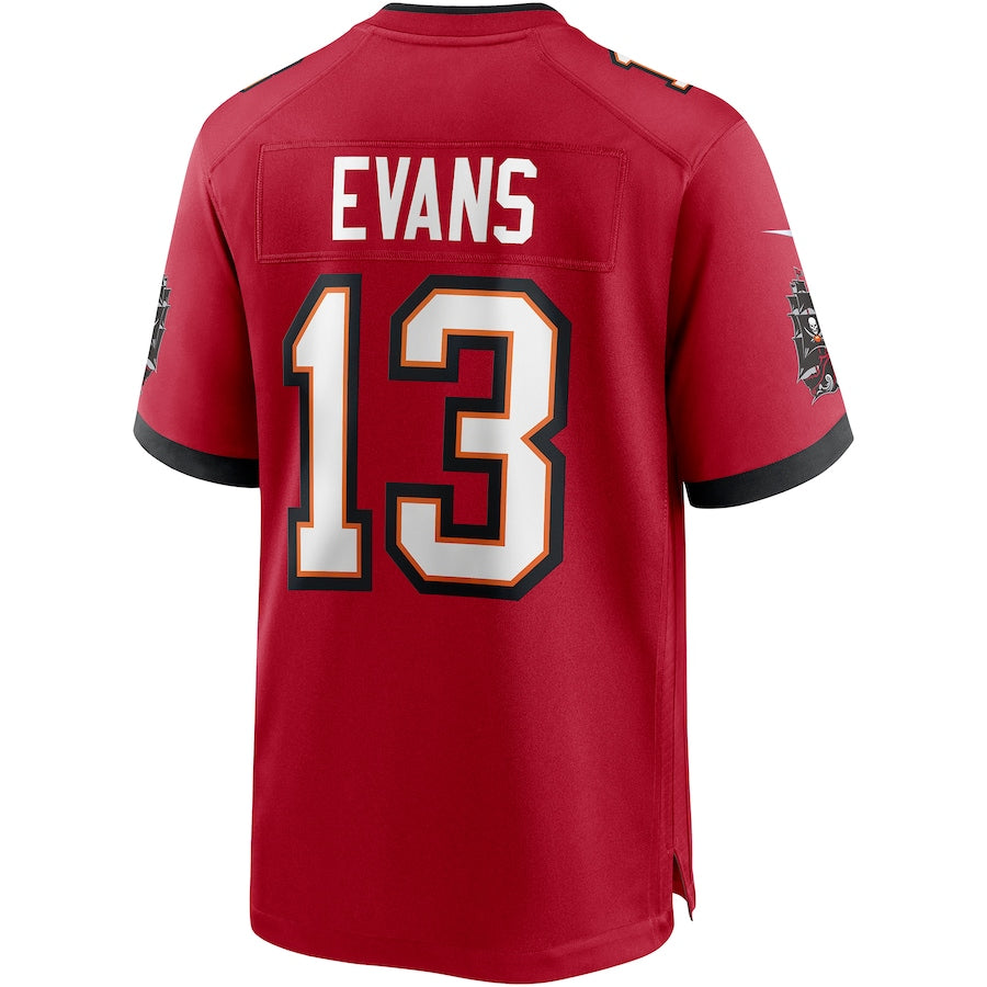 TB.Buccaneers #13 Mike Evans Red Player Game Jersey Stitched American Football Jerseys - Main View