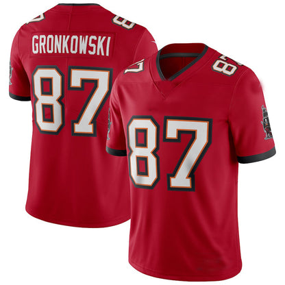 TB.Buccaneers #87 Rob Gronkowski  Red Vapor Limited Jersey Stitched American Football Jerseys - Main View