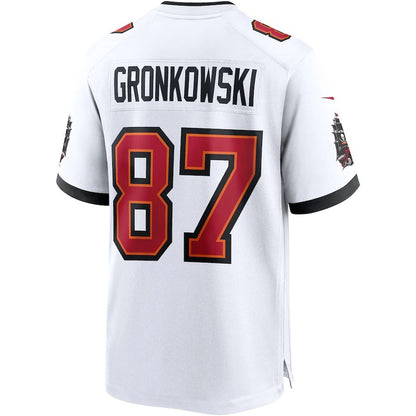 TB.Buccaneers #87 Rob Gronkowski White Game Jersey Stitched American Football Jerseys - Main View