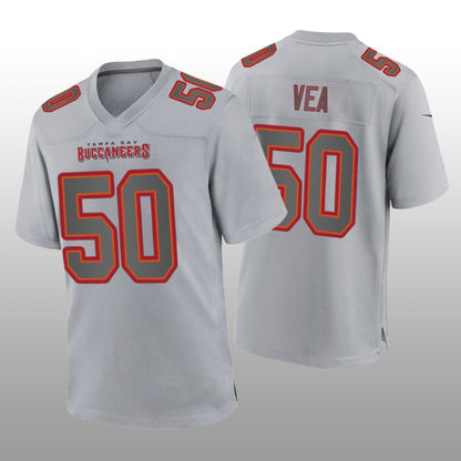 TB.Buccaneers #50 Vita Vea Gray Atmosphere Game Jersey Stitched American Football Jerseys - Main View