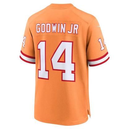 TB.Buccaneers #14 Chris Godwin Jr. Orange Alternate Game Player Stitched American Football Jerseys - Main View