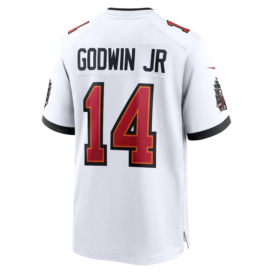 TB.Buccaneers #14 Chris Godwin Jr. White 50th Anniversary Game Stitched American Football Jerseys - Main View