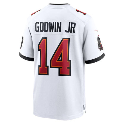 TB.Buccaneers #14 Chris Godwin Jr. White 50th Anniversary Game Stitched American Football Jerseys - Main View
