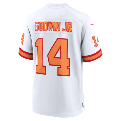 TB.Buccaneers #14 Chris Godwin Jr. '76 White 50th Season Game American Football Jerseys - Main View