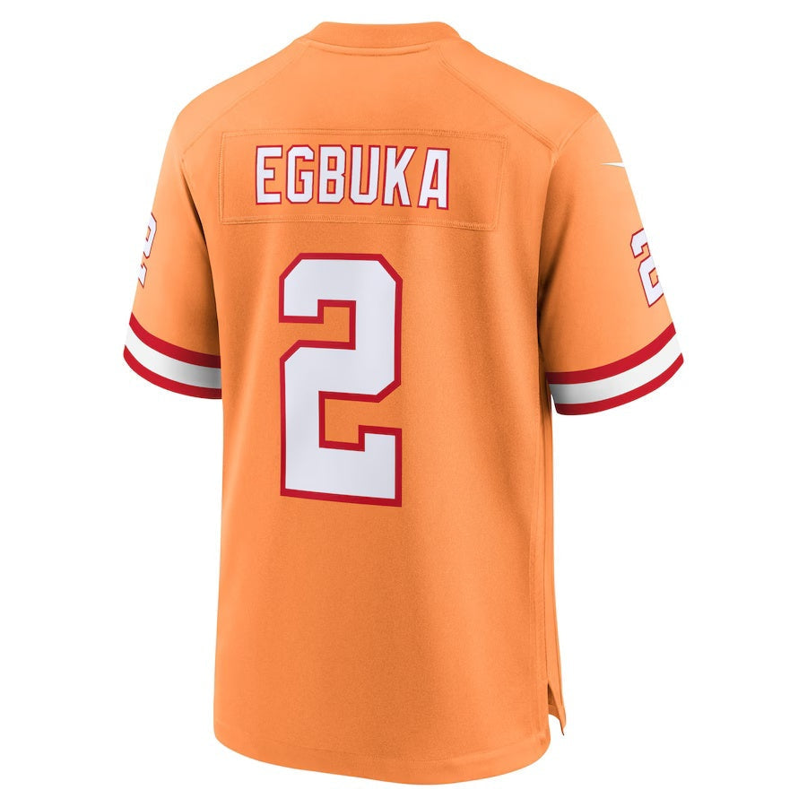 TB.Buccaneers #2 Emeka Egbuka Creamsicle Alternate 2 50th Season Game American Football Jerseys - Main View