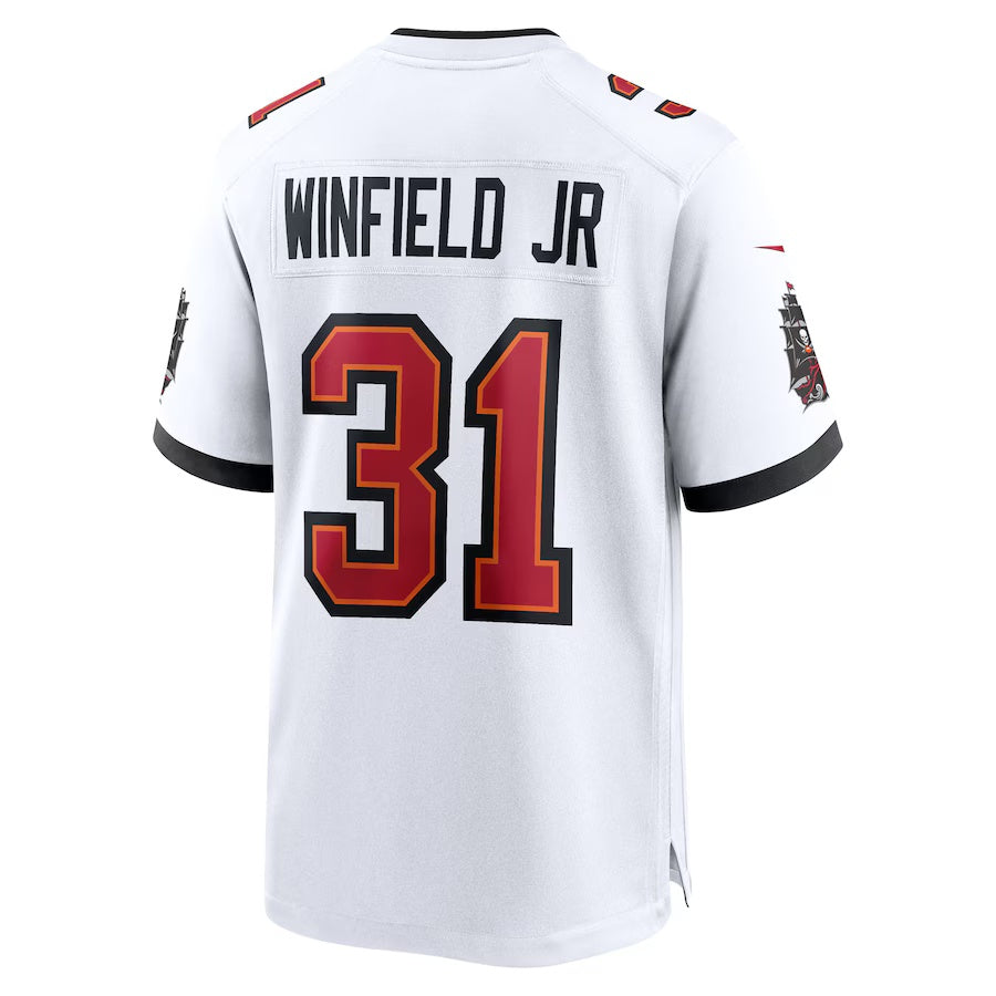 TB.Buccaneers #31 Antoine Winfield Jr. White 50th Season Patch Game Stitched American Football Jerseys - Main View