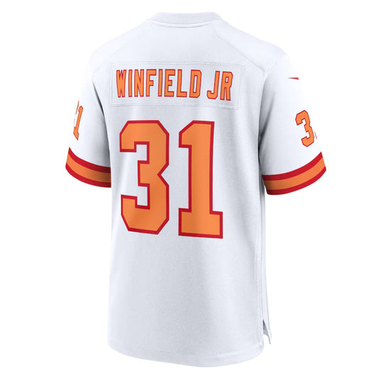 TB.Buccaneers #31 Antoine Winfield Jr. '76 White 50th Season Game American Football Jerseys - Main View