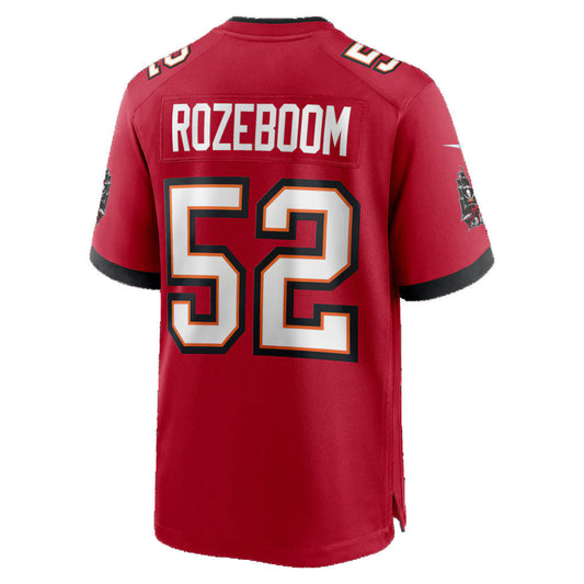 TB.Buccaneers #52 Christian Rozeboom Red Team Game American Football Jerseys - Main View