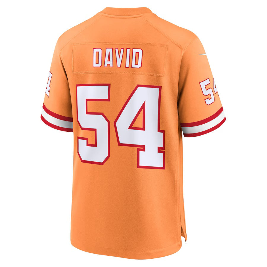 TB.Buccaneers #54 Lavonte David Creamsicle 50th Season Game American Football Jerseys - Main View