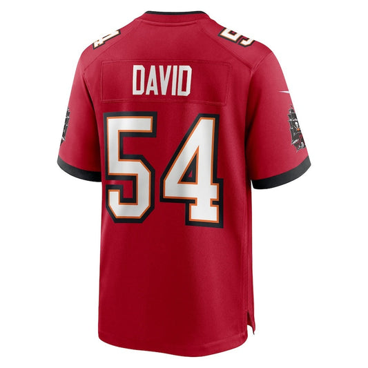 TB.Buccaneers #54 Lavonte David Red 50th Anniversary Game Stitched American Football Jerseys - Main View