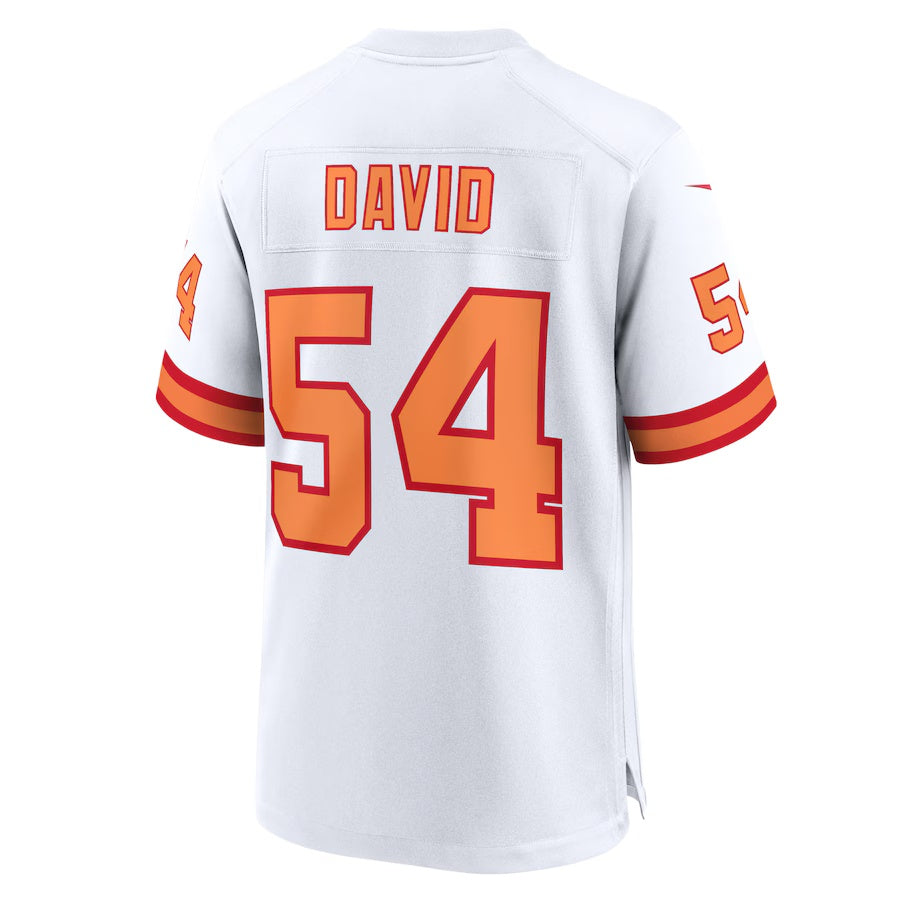 TB.Buccaneers #54 Lavonte David '76 White 50th Season Game American Football Jerseys - Main View