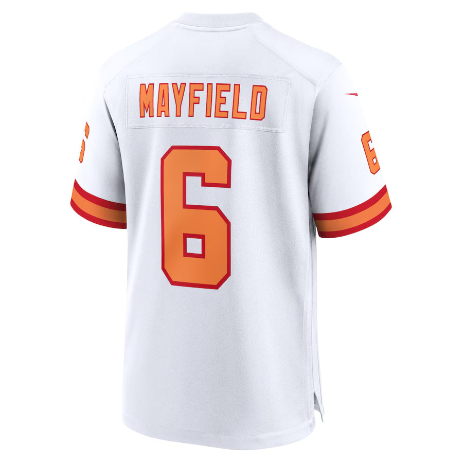 TB.Buccaneers #6 Baker Mayfield '76 White Player Game Stitched American Football Jerseys - Main View