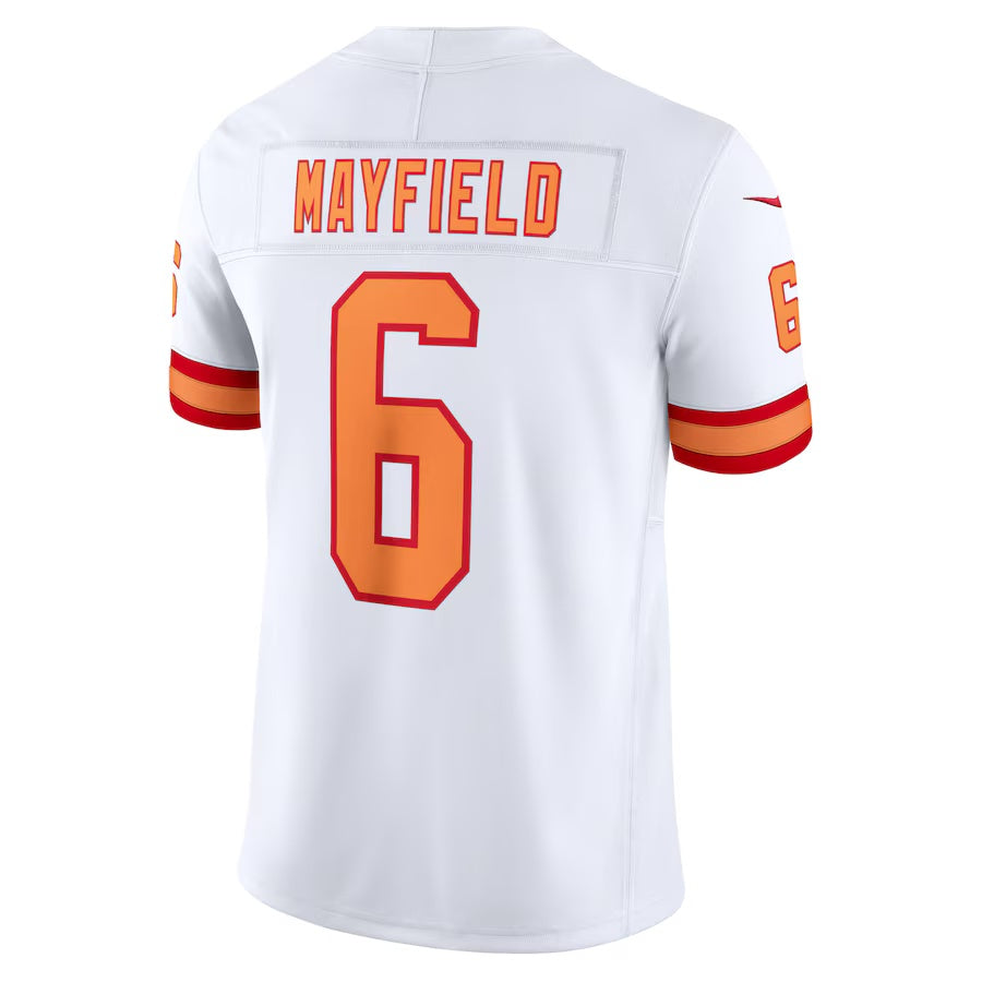 TB.Buccaneers #6 Baker Mayfield '76 White Vapor F.U.S.E. Player Limited Stitched American Football Jerseys - Main View