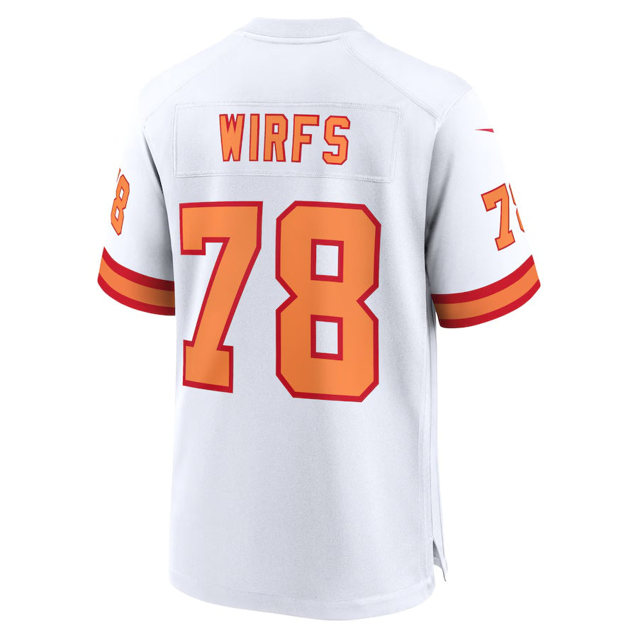 TB.Buccaneers #78 Tristan Wirfs '76 White 50th Season Game American Football Jerseys - Main View