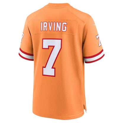 TB.Buccaneers #7 Bucky Irving Orange Alternate Game Stitched American Football Jerseys - Main View