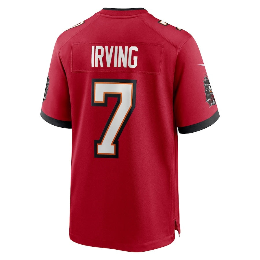 TB.Buccaneers #7 Bucky Irving Red 50th Anniversary Game Stitched American Football Jerseys - Main View
