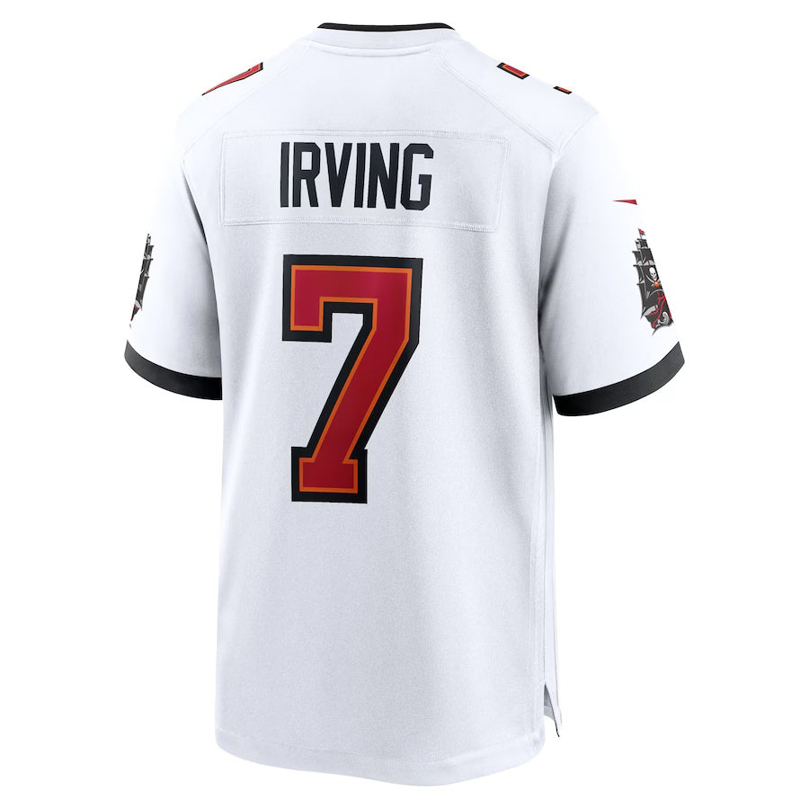 TB.Buccaneers #7 Bucky Irving White 50th Anniversary Game Stitched American Football Jerseys - Main View