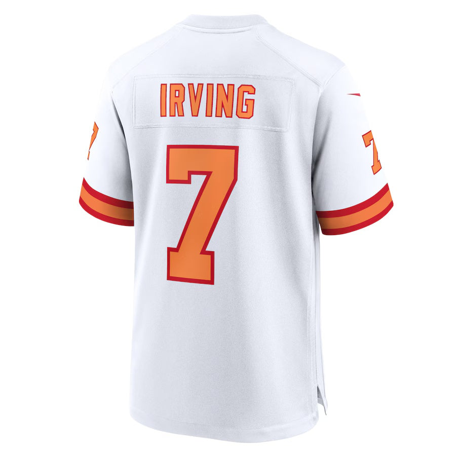 TB.Buccaneers #7 Bucky Irving '76 White 50th Season Game Stitched American Football Jerseys - Main View