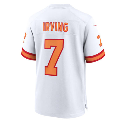 TB.Buccaneers #7 Bucky Irving '76 White 50th Season Game Stitched American Football Jerseys - Main View