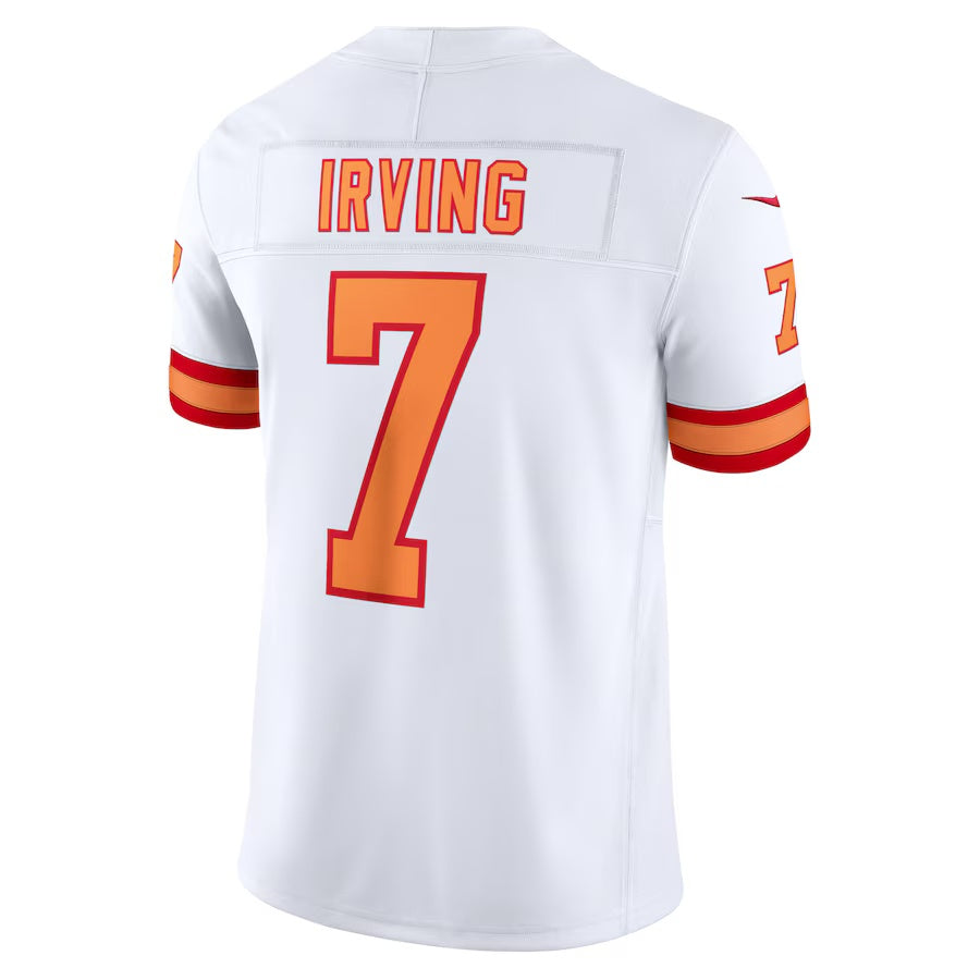 TB.Buccaneers #7 Bucky Irving '76 White Vapor F.U.S.E. Player Limited American Football Jerseys - Main View