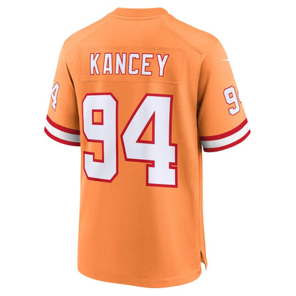 TB.Buccaneers #94 Calijah Kancey Orange Alternate Team Game Stitched American Football Jerseys - Main View