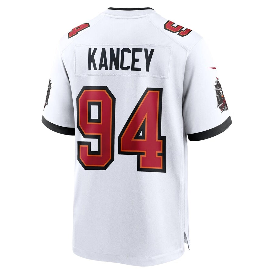 TB.Buccaneers #94 Calijah Kancey White Game Stitched American Football Jerseys - Main View