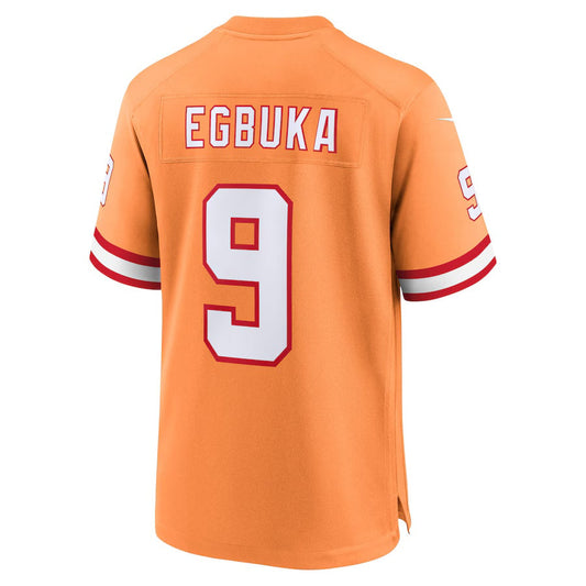 TB.Buccaneers #9 Emeka Egbuka Creamsicle 50th Season Game American Football Jerseys - Main View