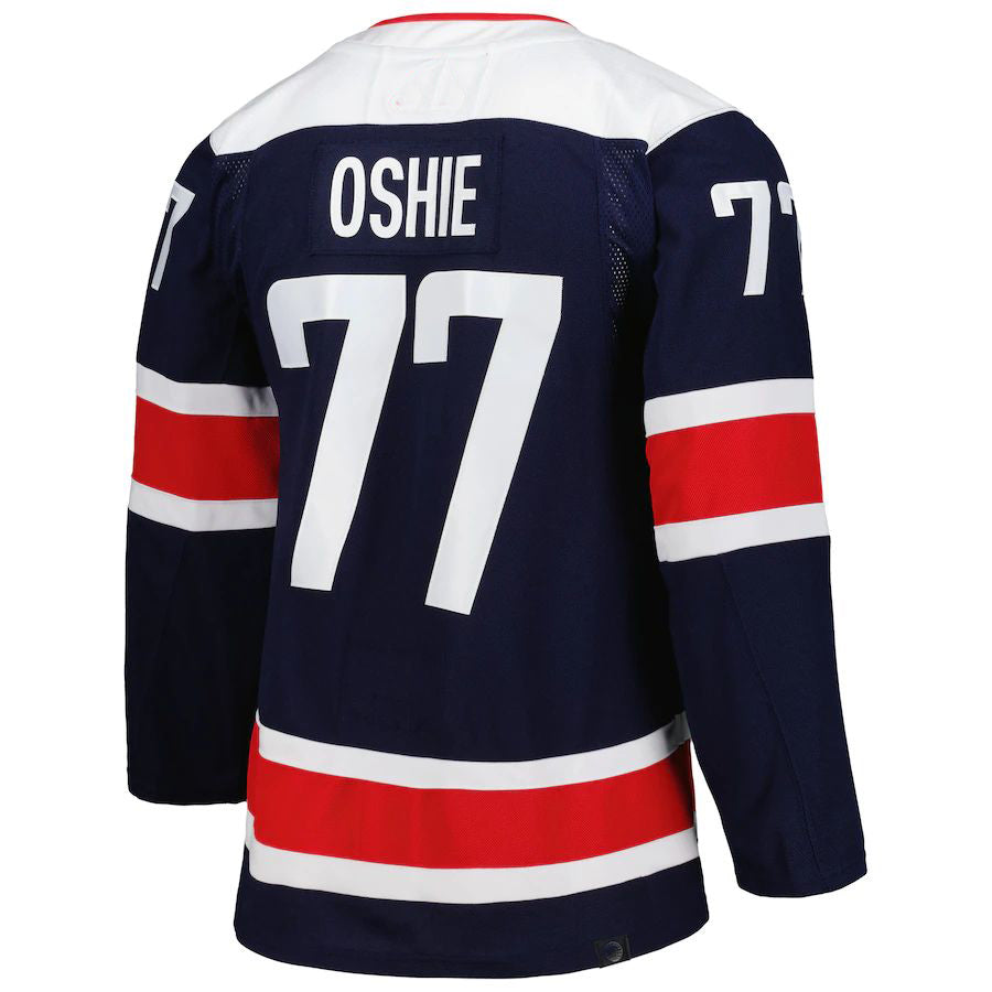 W.Capitals #77 TJ Oshie Primegreen Authentic Pro Alternate Player Jersey Navy Stitched American Hockey Jerseys - Main View