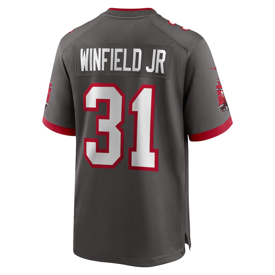TB.Buccaneers #31 Antoine Winfield Jr. Pewter Game Jersey Stitched American Football Jerseys - Main View