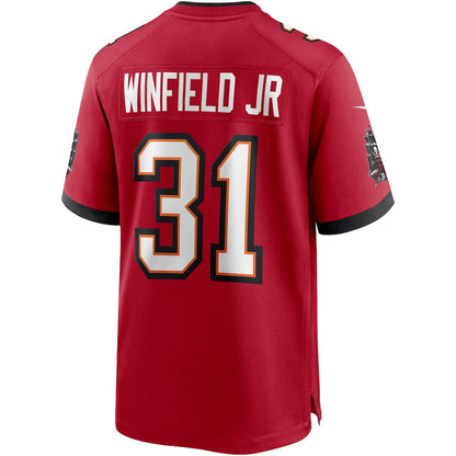 TB.Buccaneers #31 Antoine Winfield Jr. Red Game Jersey Stitched American Football Jerseys - Main View