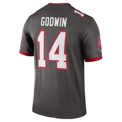 TB.Buccaneers #14 Chris Godwin Pewter Alternate Legend Jersey Stitched American Football Jerseys - Main View
