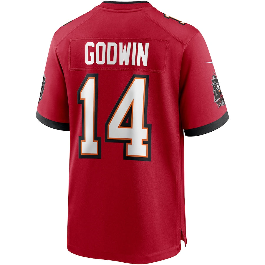 TB.Buccaneers #14 Chris Godwin Red Game Player Jersey Stitched American Football Jerseys - Main View