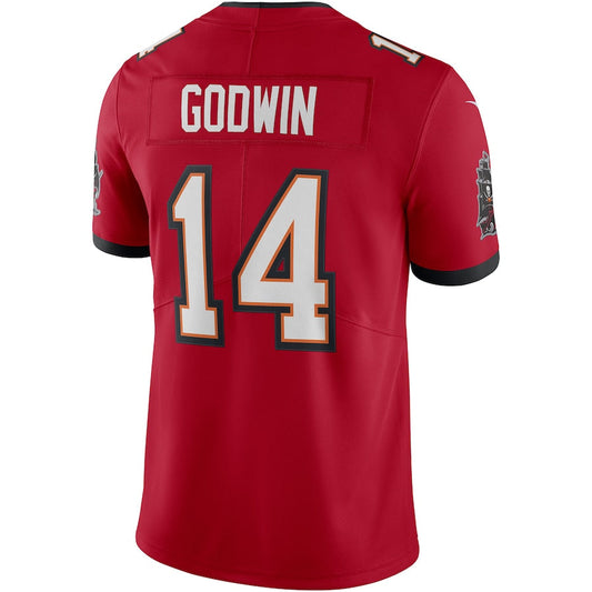 TB.Buccaneers #14 Chris Godwin Red Vapor Limited Jersey Stitched American Football Jerseys - Main View