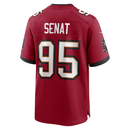 TB.Buccaneers #95 Deadrin Senat Red Game Player Jersey Stitched American Football Jerseys - Main View