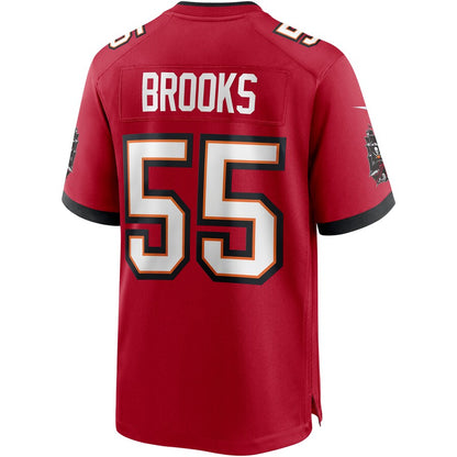 TB.Buccaneers #55 Derrick Brooks Red Game Retired Player Jersey Stitched American Football Jerseys - Main View