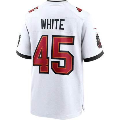 TB.Buccaneers #45 Devin White White Game Jersey Stitched American Football Jerseys - Main View