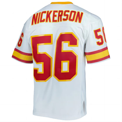 TB.Buccaneers #56 Hardy Nickerson Mitchell & Ness White 1996 Legacy Replica Jersey Stitched American Football Jerseys - Main View