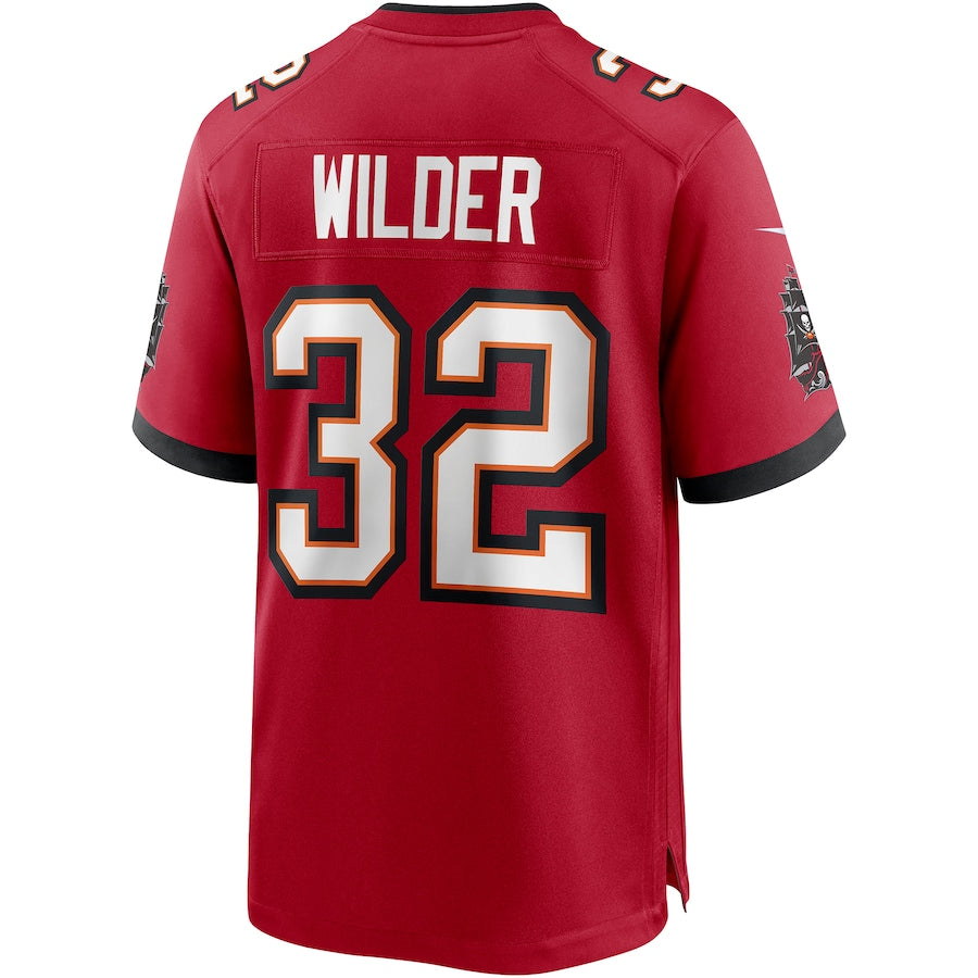 TB.Buccaneers #32 James Wilder Red Game Retired Player Jersey Stitched American Football Jerseys - Main View