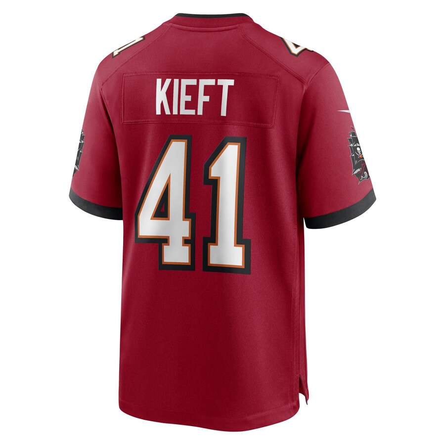 TB.Buccaneers #41 Ko Kieft Red Game Player Jersey Stitched American Football Jerseys - Main View