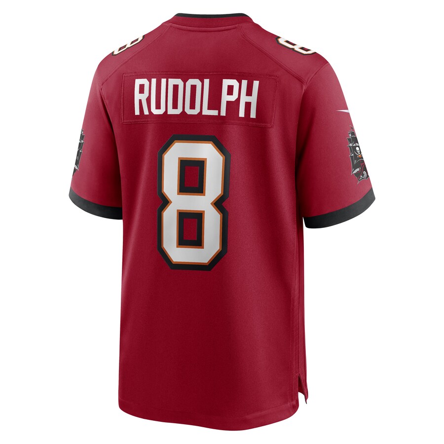 TB.Buccaneers #8 Kyle Rudolph Red Game Player Jersey Stitched American Football Jerseys - Main View