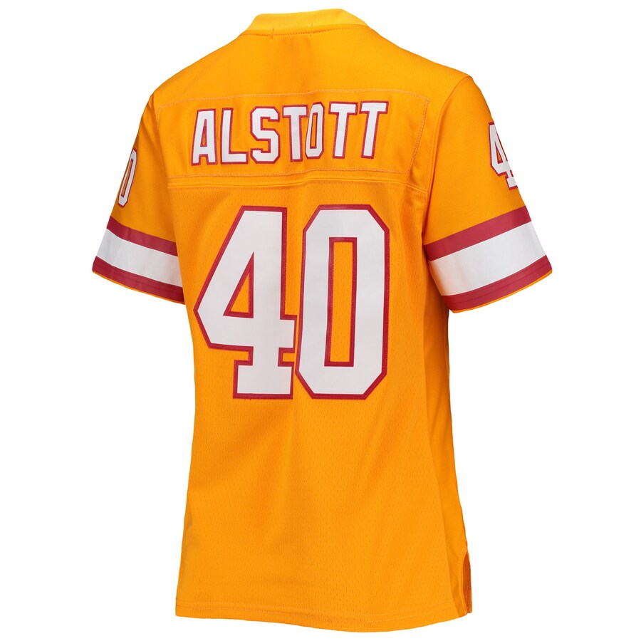 TB.Buccaneers #40 Mike Alstott Mitchell & Ness Orange Legacy Replica Player Jersey Stitched American Football Jerseys - Main View
