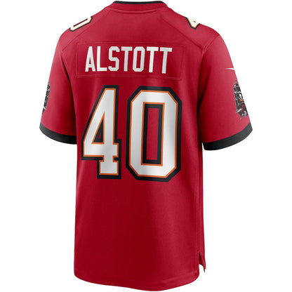 TB.Buccaneers #40 Mike Alstott Red Retired Player Game Jersey Stitched American Football Jerseys - Main View