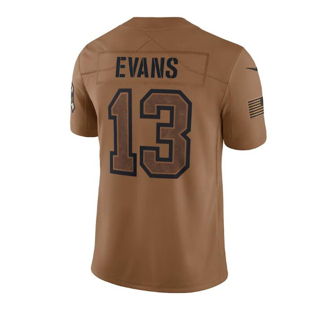 TB.Buccaneers #13 Mike Evans Brown 2023 Salute To Service Limited Jersey Stitched American Football Jerseys - Main View