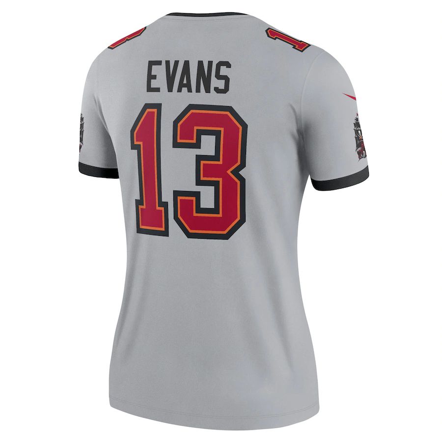 TB.Buccaneers #13 Mike Evans Gray Inverted Legend Jersey Stitched American Football Jerseys - Main View