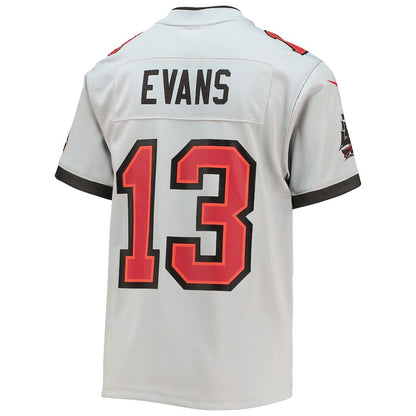 TB.Buccaneers #13 Mike Evans Gray Inverted Team Game Jersey Stitched American Football Jerseys - Main View