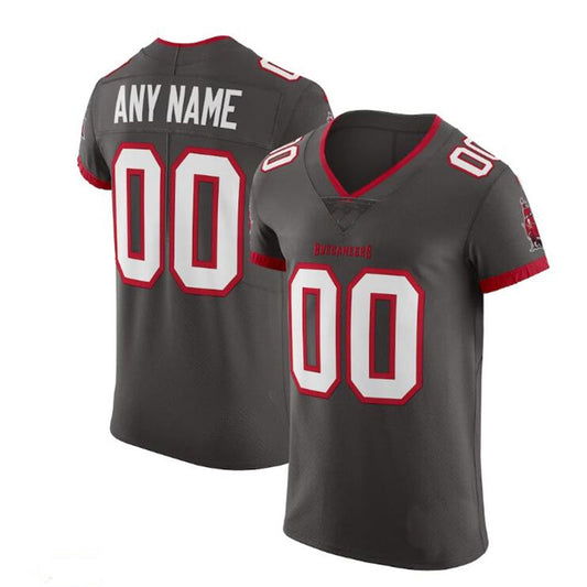 Custom TB.Buccaneers Pewter Vapor Untouchable Elite Alternate Jersey Stitched Jersey American Football Jerseys - Main View