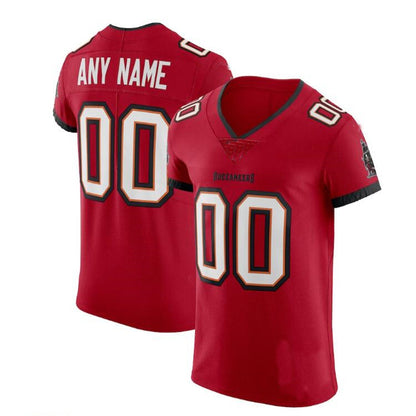Custom TB.Buccaneers Red Vapor Elite Jersey Stitched Jersey American Football Jerseys - Main View